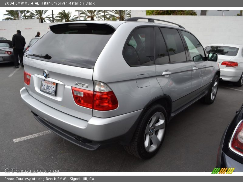 Titanium Silver Metallic / Black 2004 BMW X5 4.4i