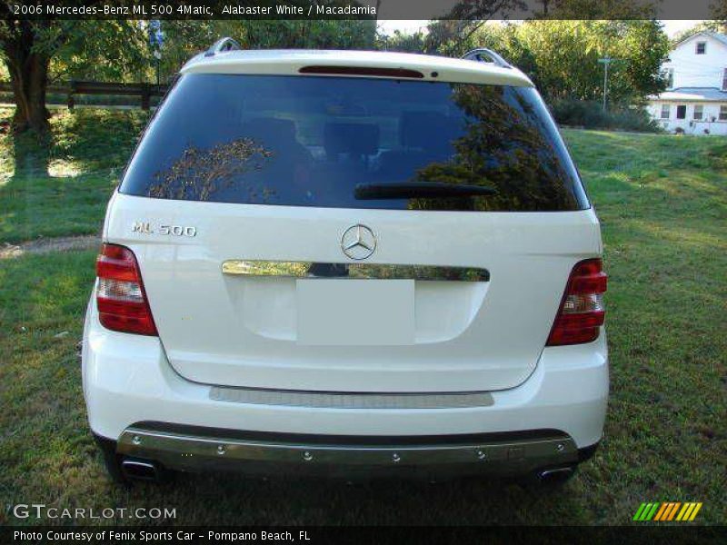 Alabaster White / Macadamia 2006 Mercedes-Benz ML 500 4Matic