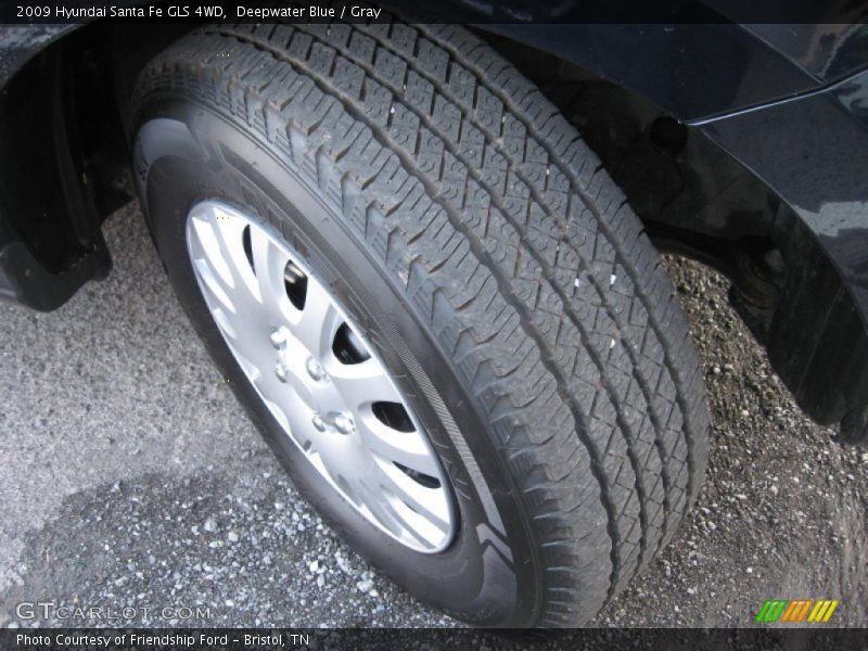 Deepwater Blue / Gray 2009 Hyundai Santa Fe GLS 4WD