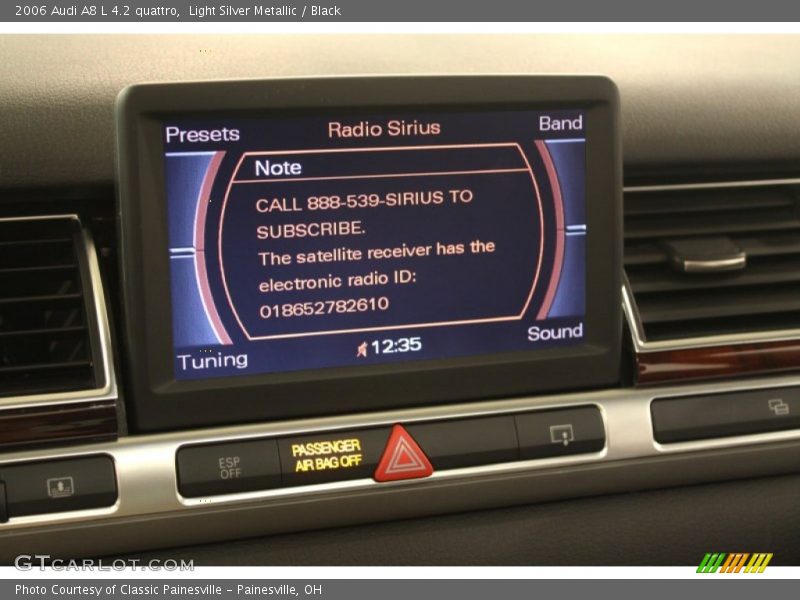 Light Silver Metallic / Black 2006 Audi A8 L 4.2 quattro