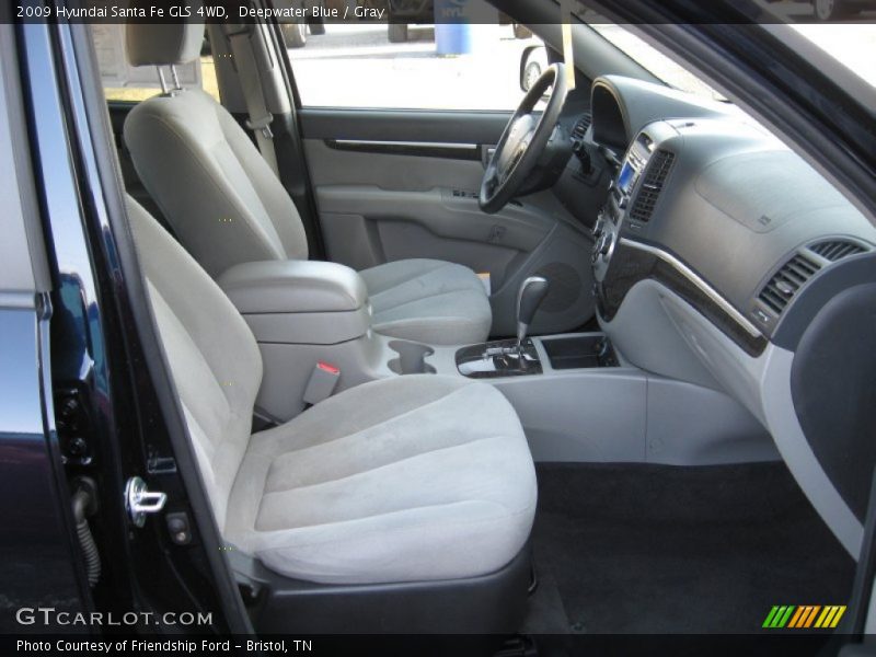 Deepwater Blue / Gray 2009 Hyundai Santa Fe GLS 4WD