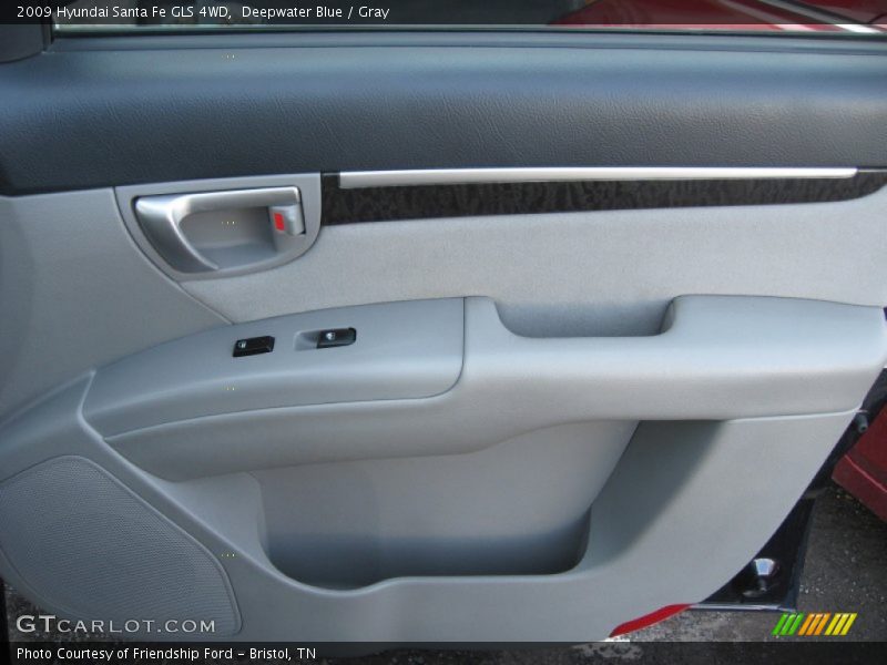 Deepwater Blue / Gray 2009 Hyundai Santa Fe GLS 4WD