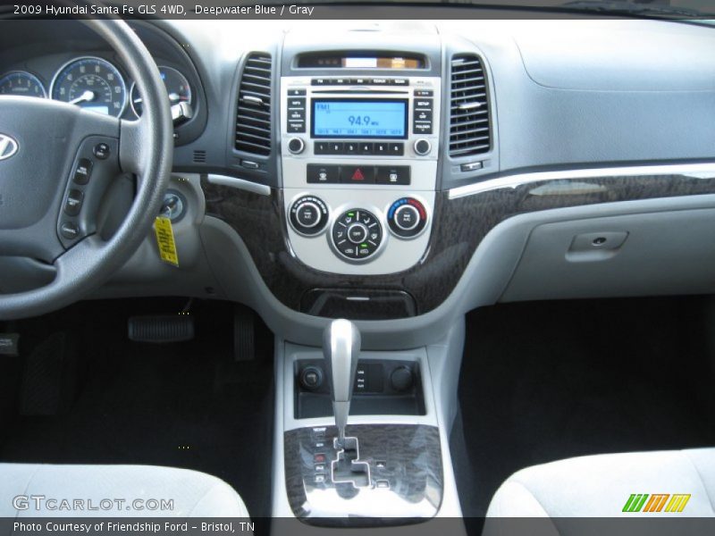 Deepwater Blue / Gray 2009 Hyundai Santa Fe GLS 4WD