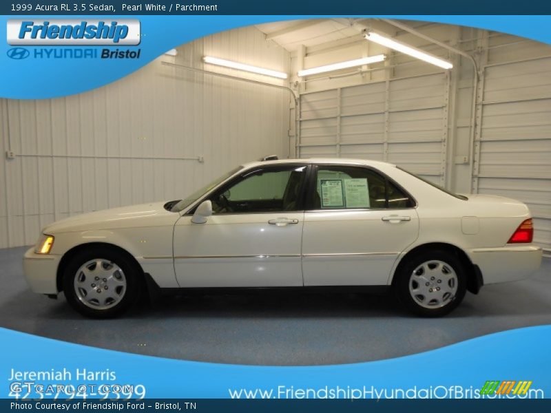 Pearl White / Parchment 1999 Acura RL 3.5 Sedan