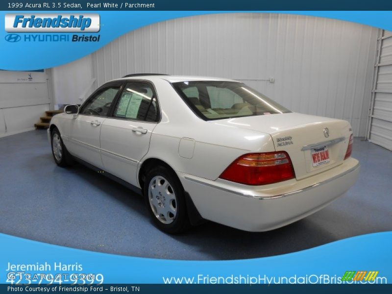 Pearl White / Parchment 1999 Acura RL 3.5 Sedan