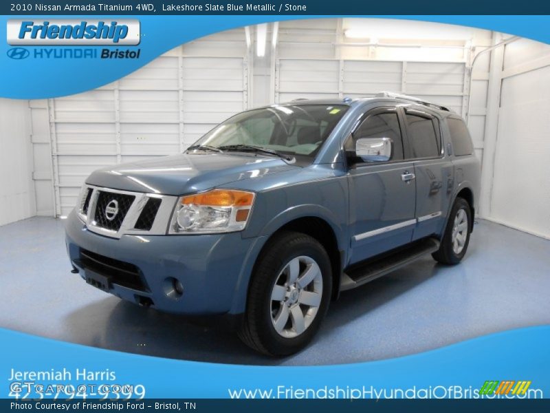 Lakeshore Slate Blue Metallic / Stone 2010 Nissan Armada Titanium 4WD