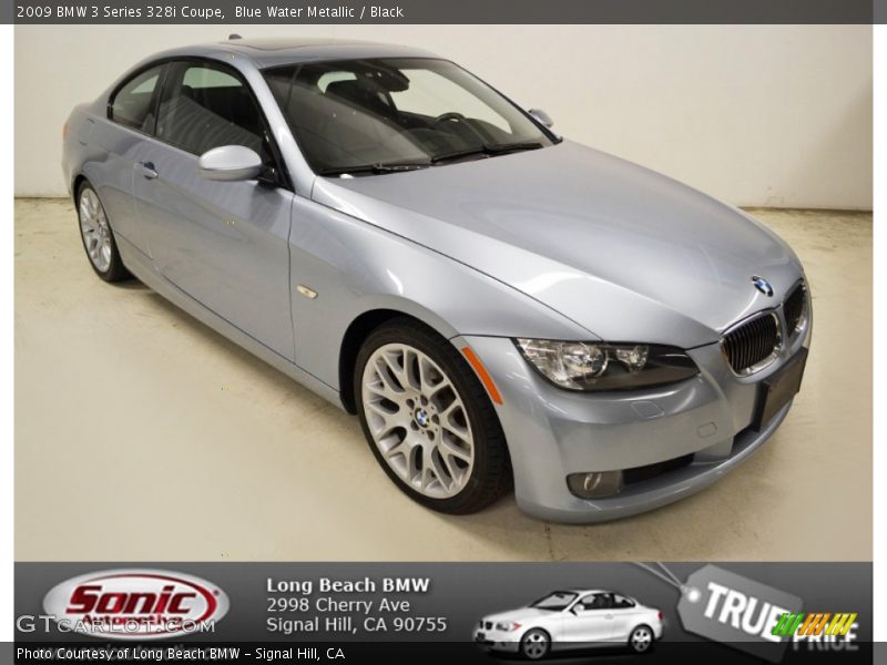 Blue Water Metallic / Black 2009 BMW 3 Series 328i Coupe