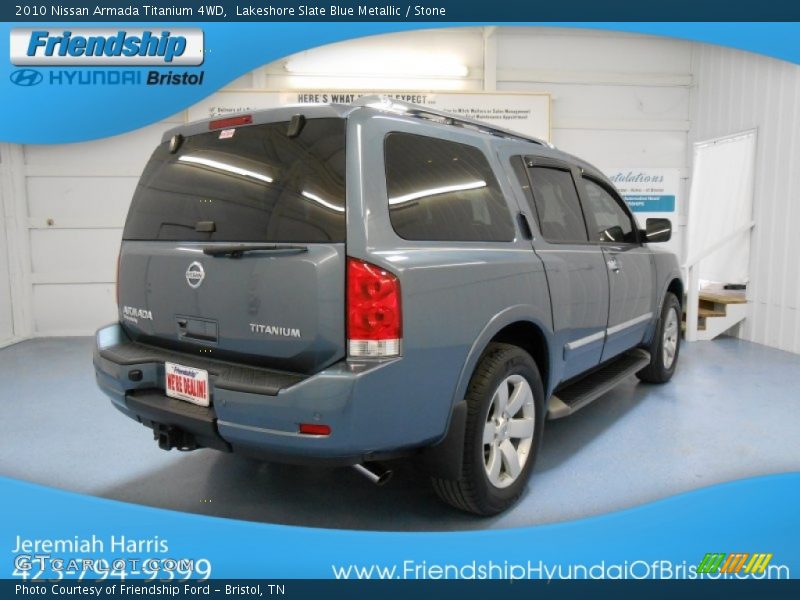 Lakeshore Slate Blue Metallic / Stone 2010 Nissan Armada Titanium 4WD