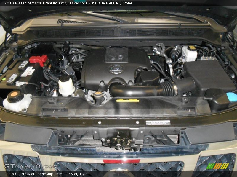 Lakeshore Slate Blue Metallic / Stone 2010 Nissan Armada Titanium 4WD