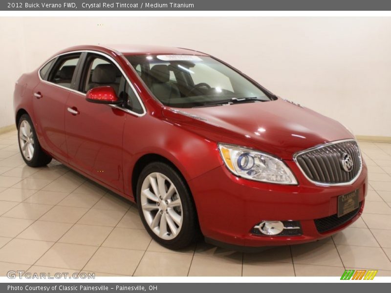 Crystal Red Tintcoat / Medium Titanium 2012 Buick Verano FWD