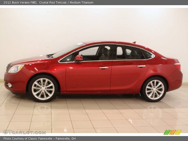 Crystal Red Tintcoat / Medium Titanium 2012 Buick Verano FWD