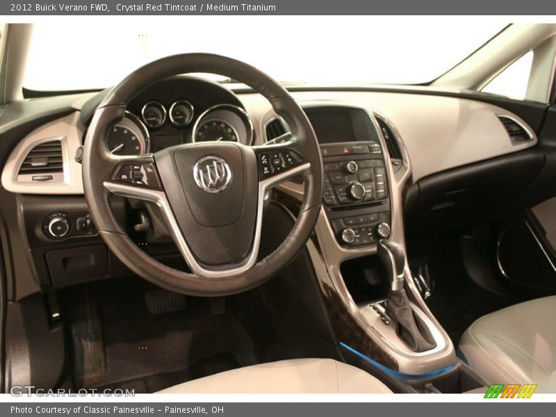 Crystal Red Tintcoat / Medium Titanium 2012 Buick Verano FWD