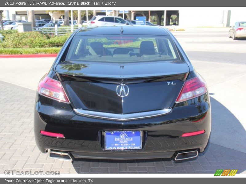 Crystal Black Pearl / Ebony 2013 Acura TL SH-AWD Advance