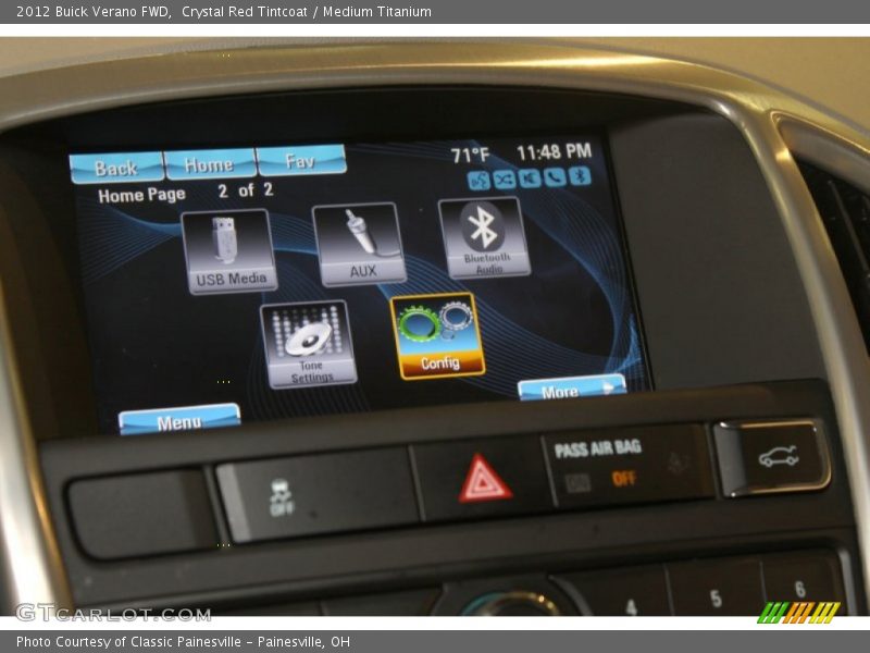 Crystal Red Tintcoat / Medium Titanium 2012 Buick Verano FWD