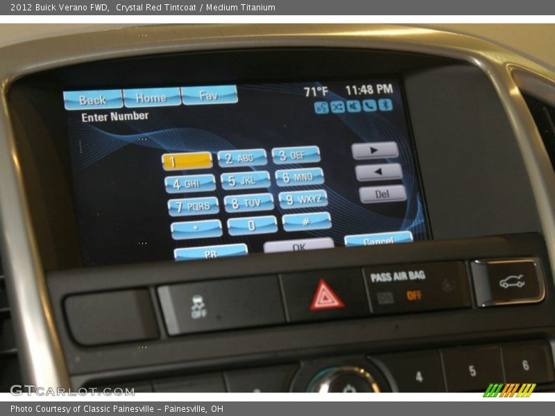 Crystal Red Tintcoat / Medium Titanium 2012 Buick Verano FWD