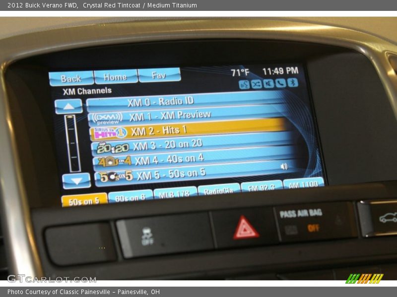 Crystal Red Tintcoat / Medium Titanium 2012 Buick Verano FWD
