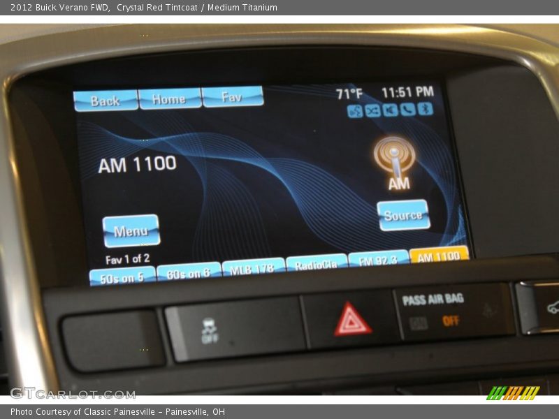 Crystal Red Tintcoat / Medium Titanium 2012 Buick Verano FWD