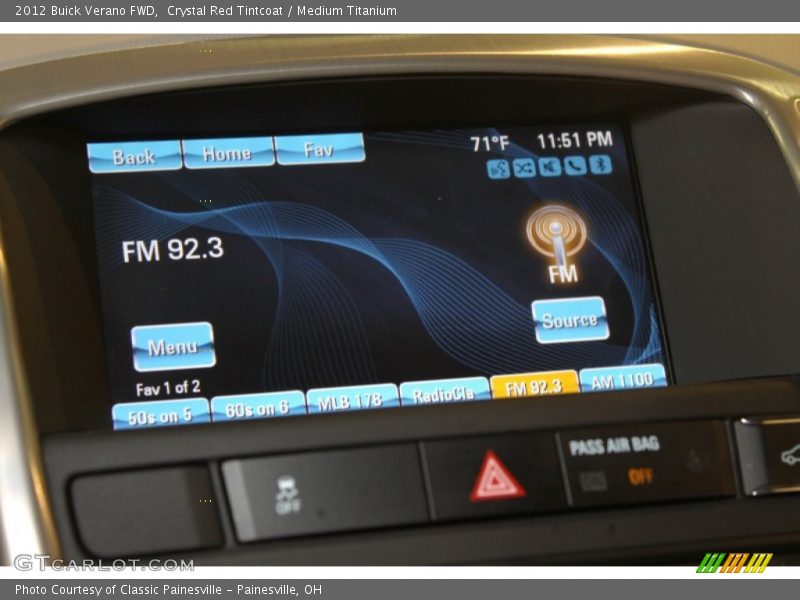 Crystal Red Tintcoat / Medium Titanium 2012 Buick Verano FWD