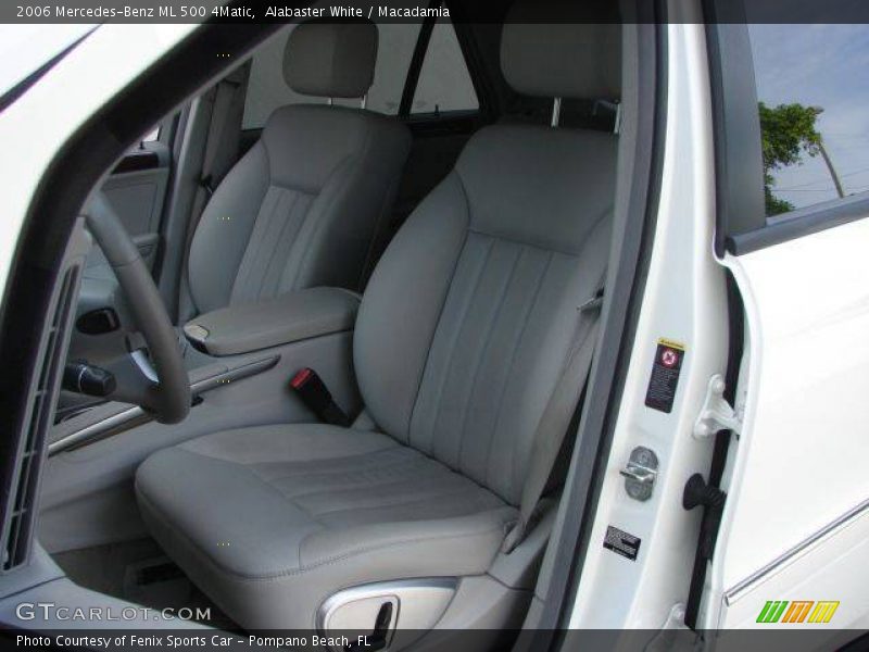 Alabaster White / Macadamia 2006 Mercedes-Benz ML 500 4Matic