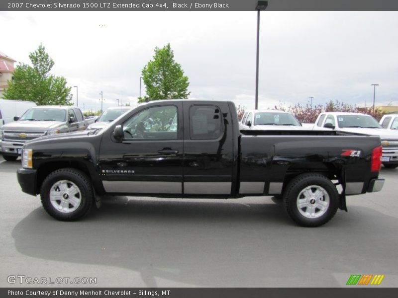 Black / Ebony Black 2007 Chevrolet Silverado 1500 LTZ Extended Cab 4x4