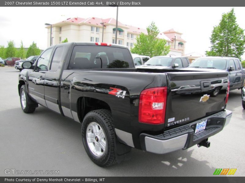 Black / Ebony Black 2007 Chevrolet Silverado 1500 LTZ Extended Cab 4x4