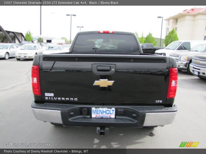 Black / Ebony Black 2007 Chevrolet Silverado 1500 LTZ Extended Cab 4x4