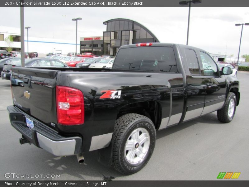 Black / Ebony Black 2007 Chevrolet Silverado 1500 LTZ Extended Cab 4x4