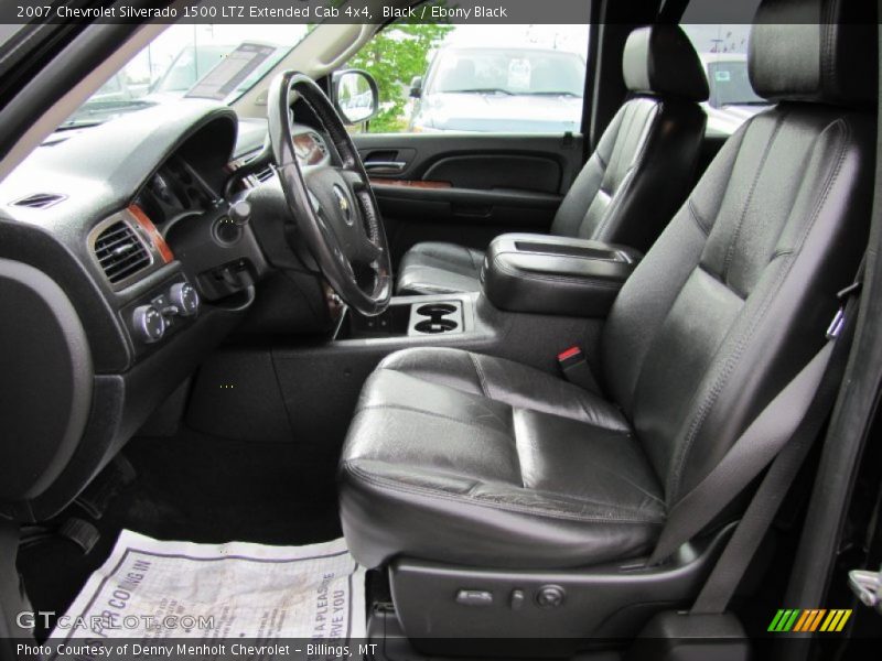  2007 Silverado 1500 LTZ Extended Cab 4x4 Ebony Black Interior