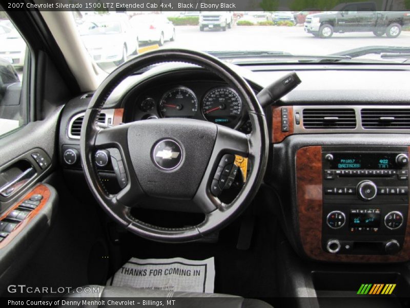 Black / Ebony Black 2007 Chevrolet Silverado 1500 LTZ Extended Cab 4x4