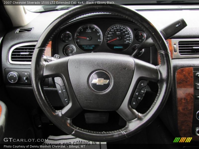 Black / Ebony Black 2007 Chevrolet Silverado 1500 LTZ Extended Cab 4x4