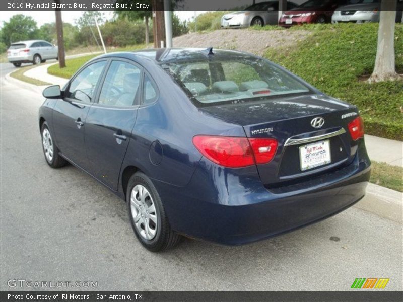 Regatta Blue / Gray 2010 Hyundai Elantra Blue