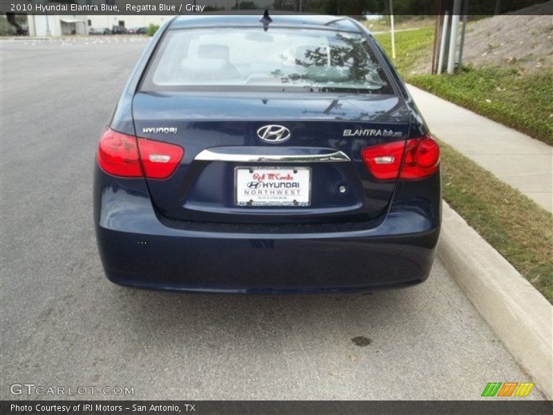 Regatta Blue / Gray 2010 Hyundai Elantra Blue