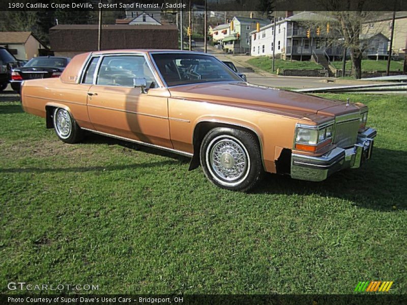 Desert Sand Firemist / Saddle 1980 Cadillac Coupe DeVille