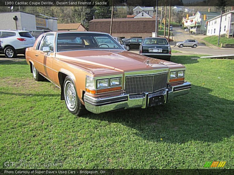 Desert Sand Firemist / Saddle 1980 Cadillac Coupe DeVille