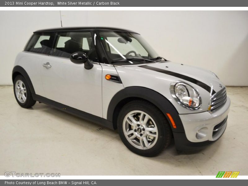 White Silver Metallic / Carbon Black 2013 Mini Cooper Hardtop