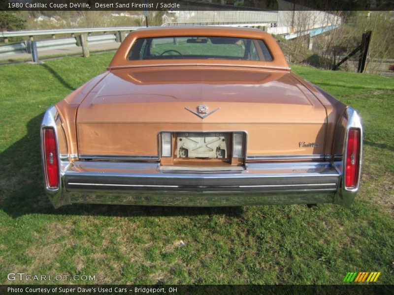 Desert Sand Firemist / Saddle 1980 Cadillac Coupe DeVille