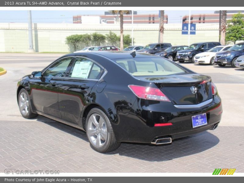 Crystal Black Pearl / Graystone 2013 Acura TL SH-AWD Advance