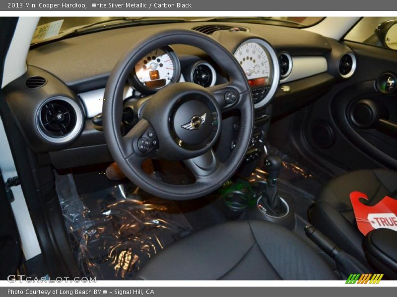 White Silver Metallic / Carbon Black 2013 Mini Cooper Hardtop