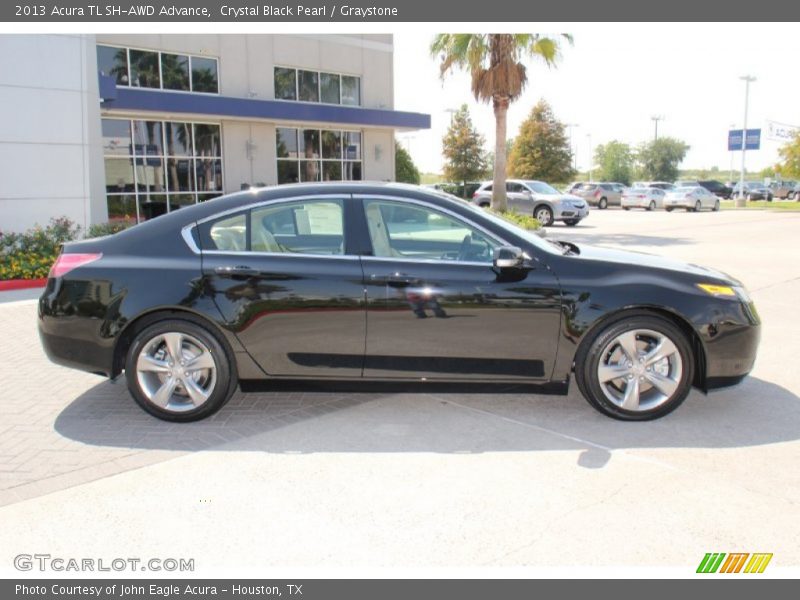 Crystal Black Pearl / Graystone 2013 Acura TL SH-AWD Advance