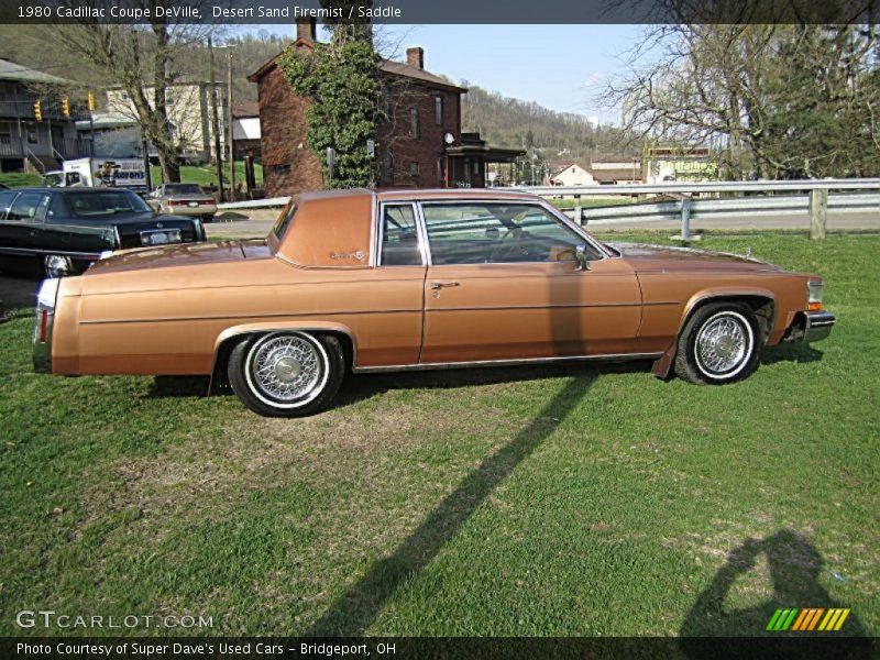 Desert Sand Firemist / Saddle 1980 Cadillac Coupe DeVille