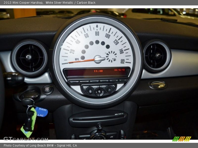 White Silver Metallic / Carbon Black 2013 Mini Cooper Hardtop