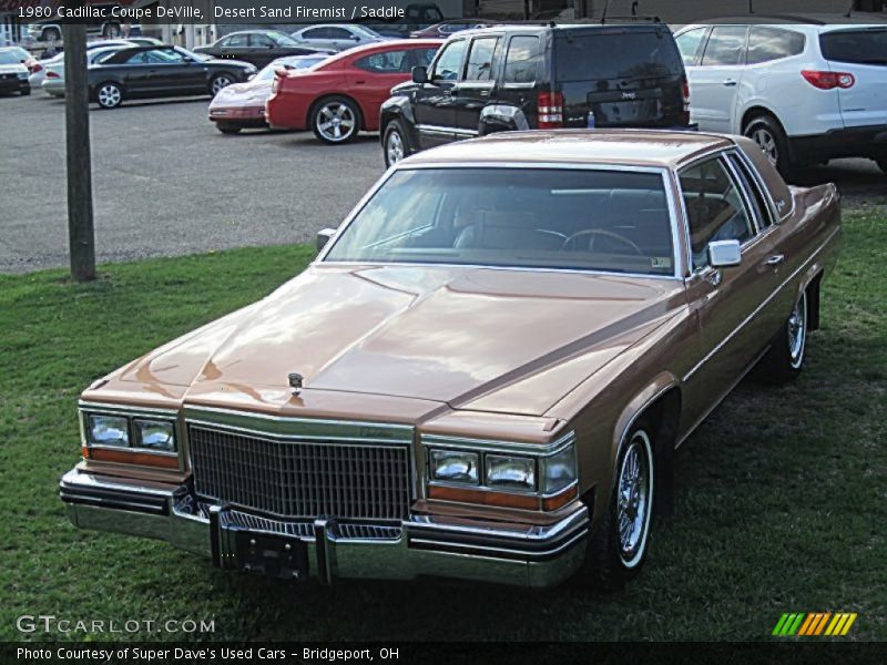 Desert Sand Firemist / Saddle 1980 Cadillac Coupe DeVille