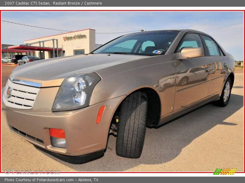 Radiant Bronze / Cashmere 2007 Cadillac CTS Sedan