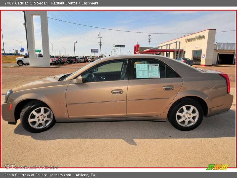 Radiant Bronze / Cashmere 2007 Cadillac CTS Sedan