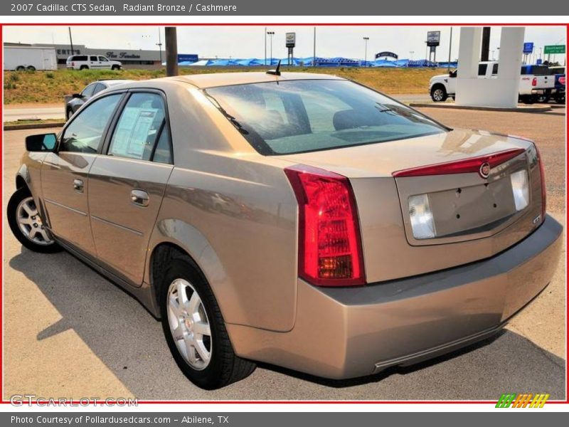 Radiant Bronze / Cashmere 2007 Cadillac CTS Sedan