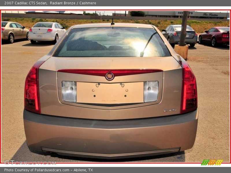 Radiant Bronze / Cashmere 2007 Cadillac CTS Sedan