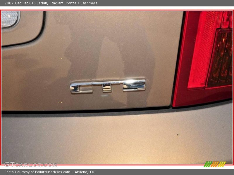 Radiant Bronze / Cashmere 2007 Cadillac CTS Sedan