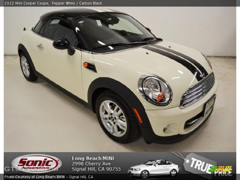 Pepper White / Carbon Black 2013 Mini Cooper Coupe