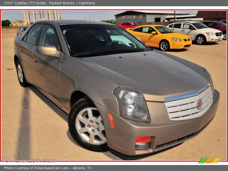 Radiant Bronze / Cashmere 2007 Cadillac CTS Sedan