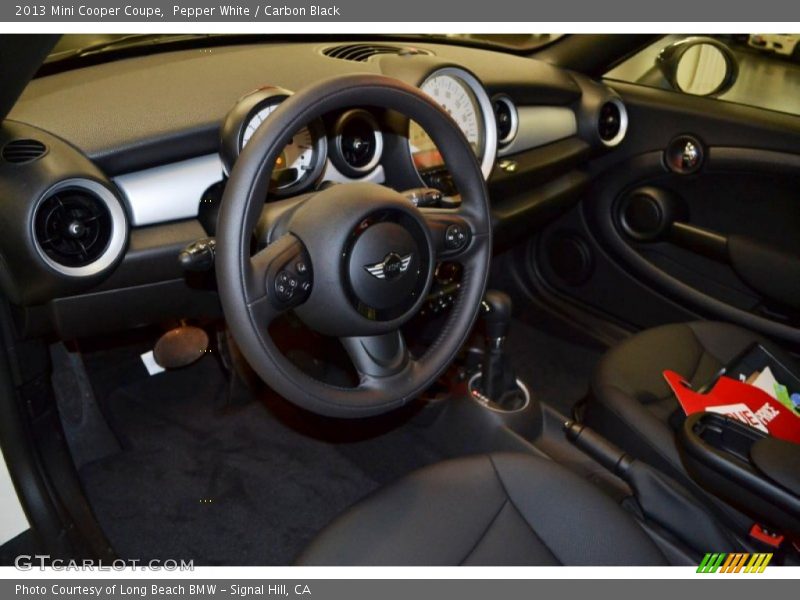 Pepper White / Carbon Black 2013 Mini Cooper Coupe